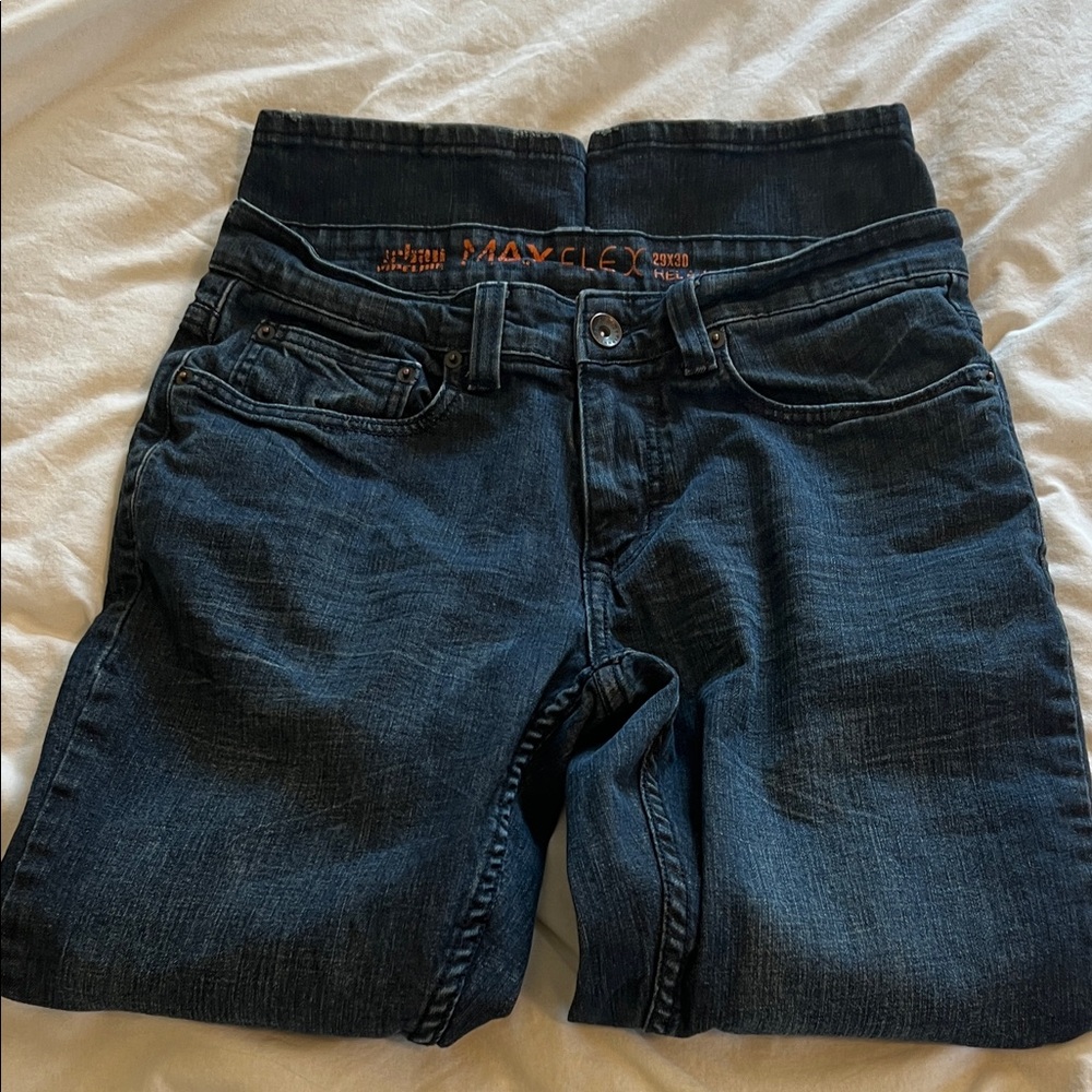 Urban Pipeline Men's High Rise Dark Blue Jeans